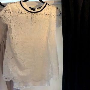 White house black market size large lace velvet